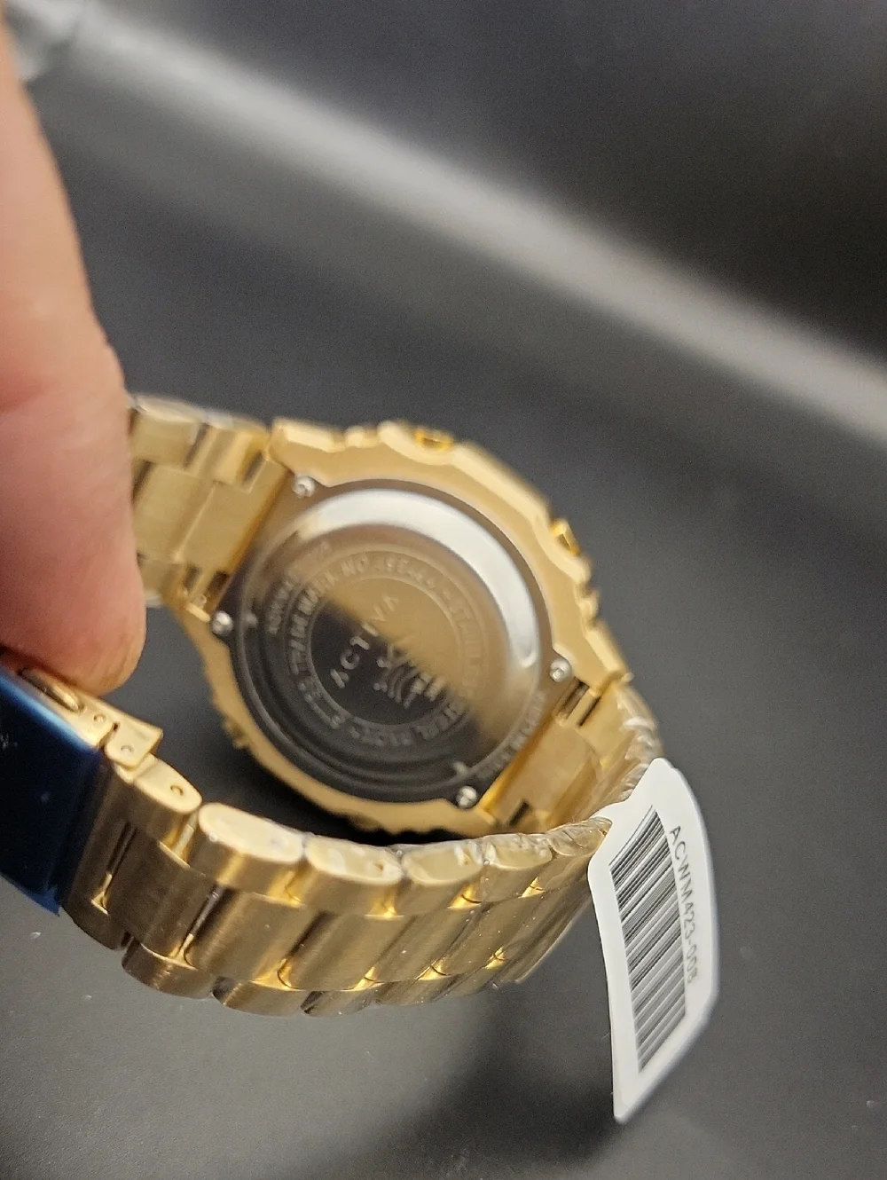 NWT Activa Signal X Invicta Digital Unisex Watch 45.5mm Gold White ACWM423-008